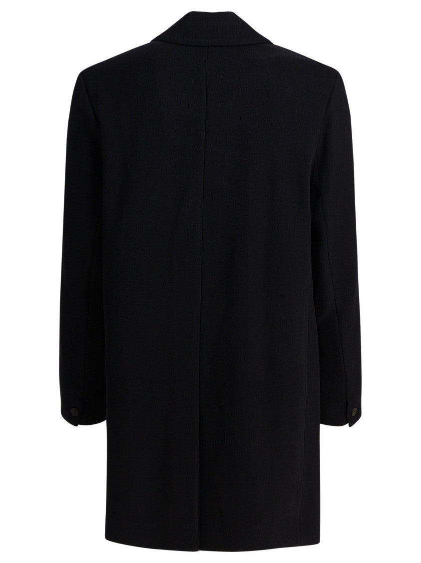 Vince Classic Coat In Italian Wool Blend