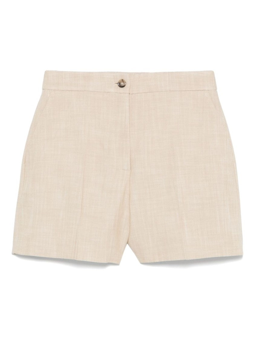 Pinko Tailored Beige Bermuda Shorts