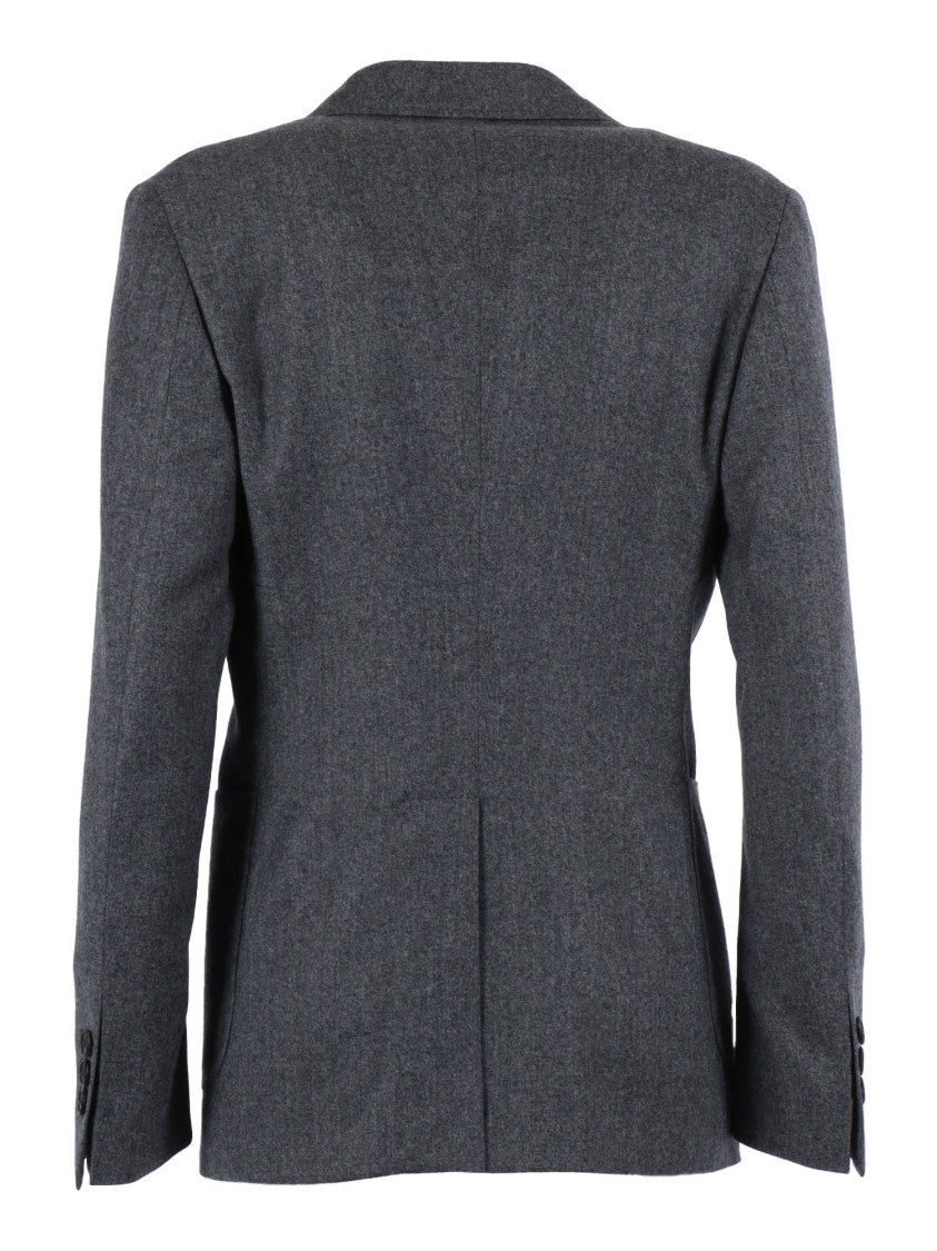 The Gigi Double-Breasted Virgin Wool Jacket With Tailored Silhouette