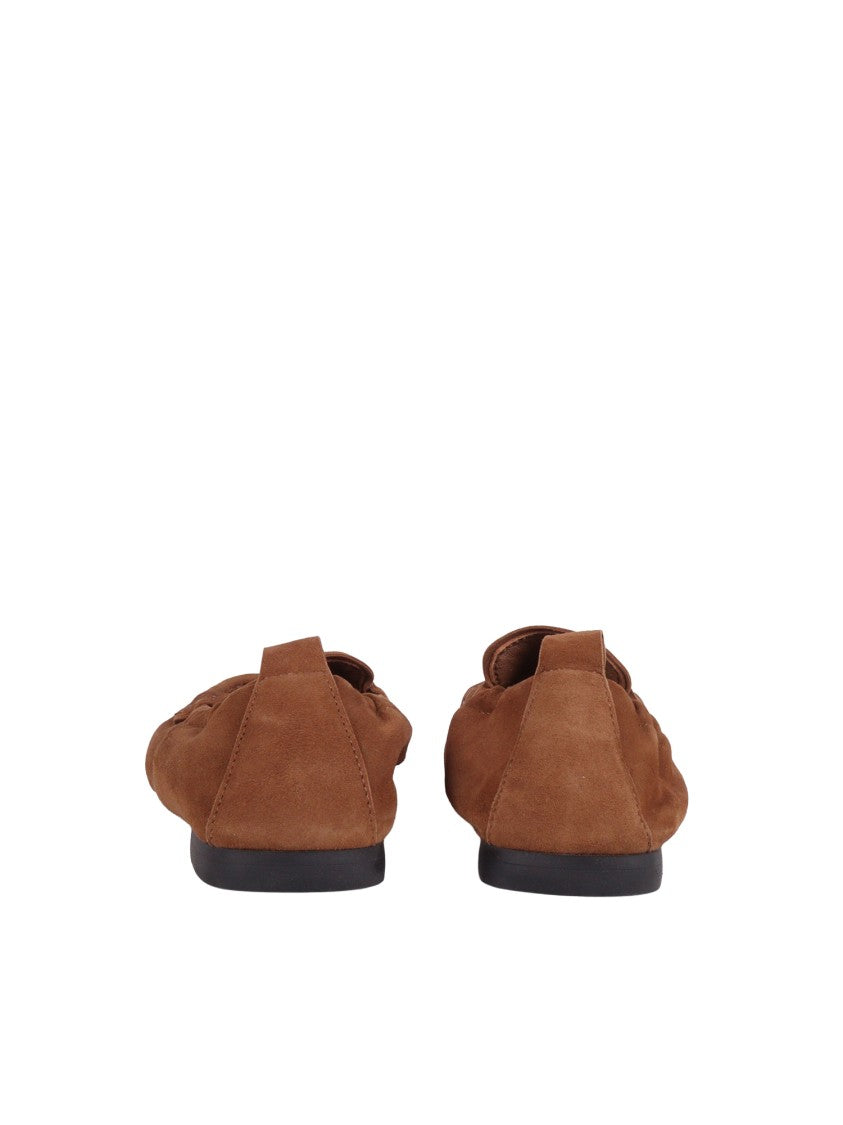 Copenhagen Brown Classic Penny Suede Loafers