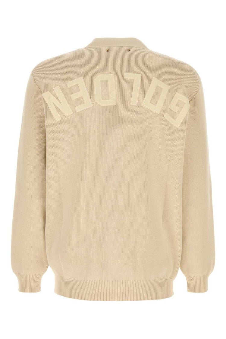 Golden Goose Beige Stretch Cotton Blend Cardigan