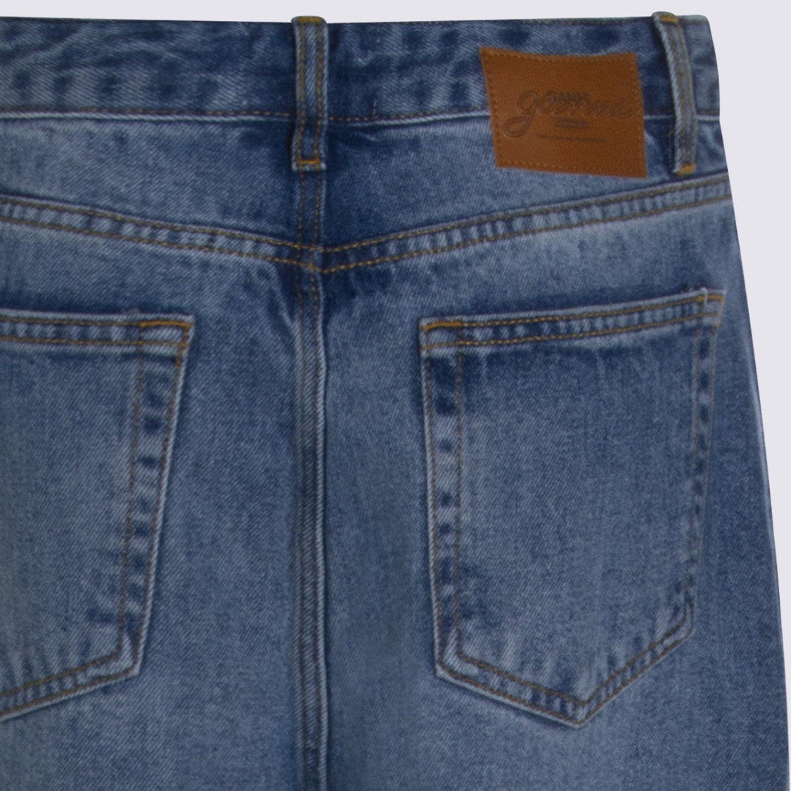 Ganni High-Waisted Wide-Leg Jeans