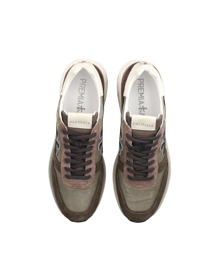 Premiata Contemporary Low-Top Sneakers With Materials