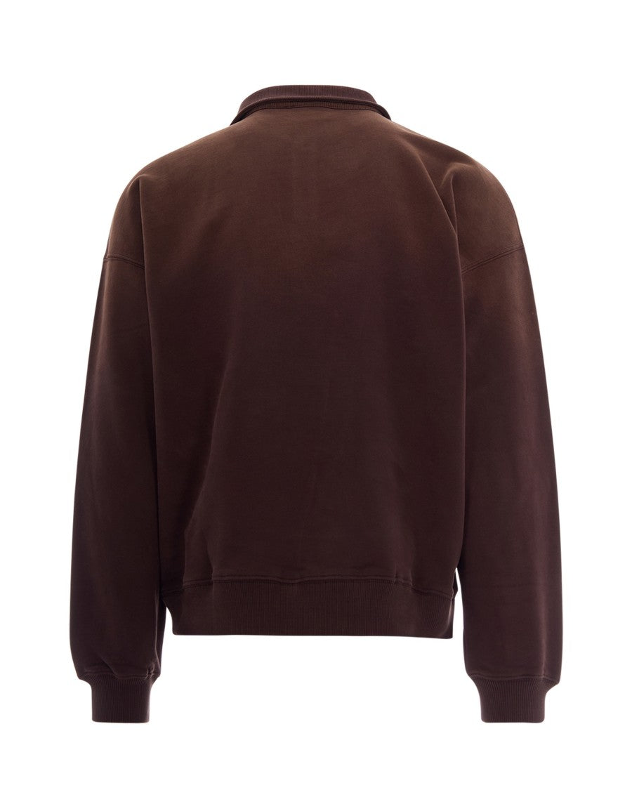 Axel Arigato Maze Dark Brown Knit Shirt