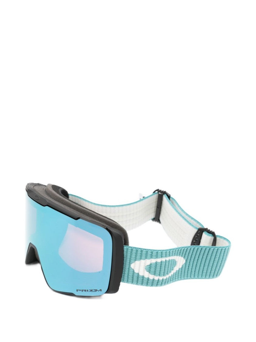 Oakley Wraparound Blue Mirrored Sunglasses