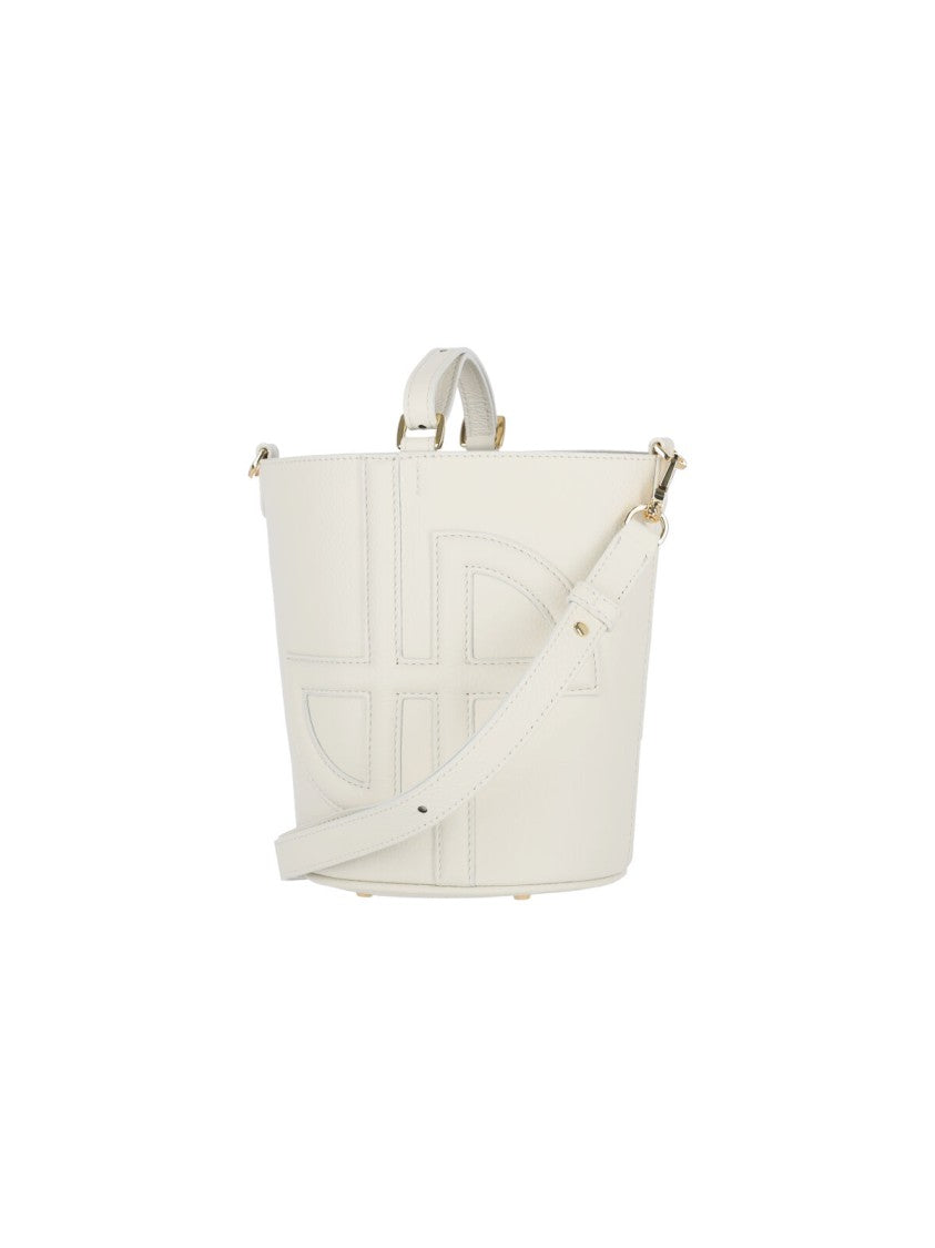Patou "Jp" Small Bucket Bag – White