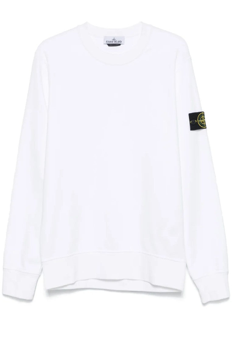 Stone Island Crewneck Sweatshirt With Subtle Logo Patch
