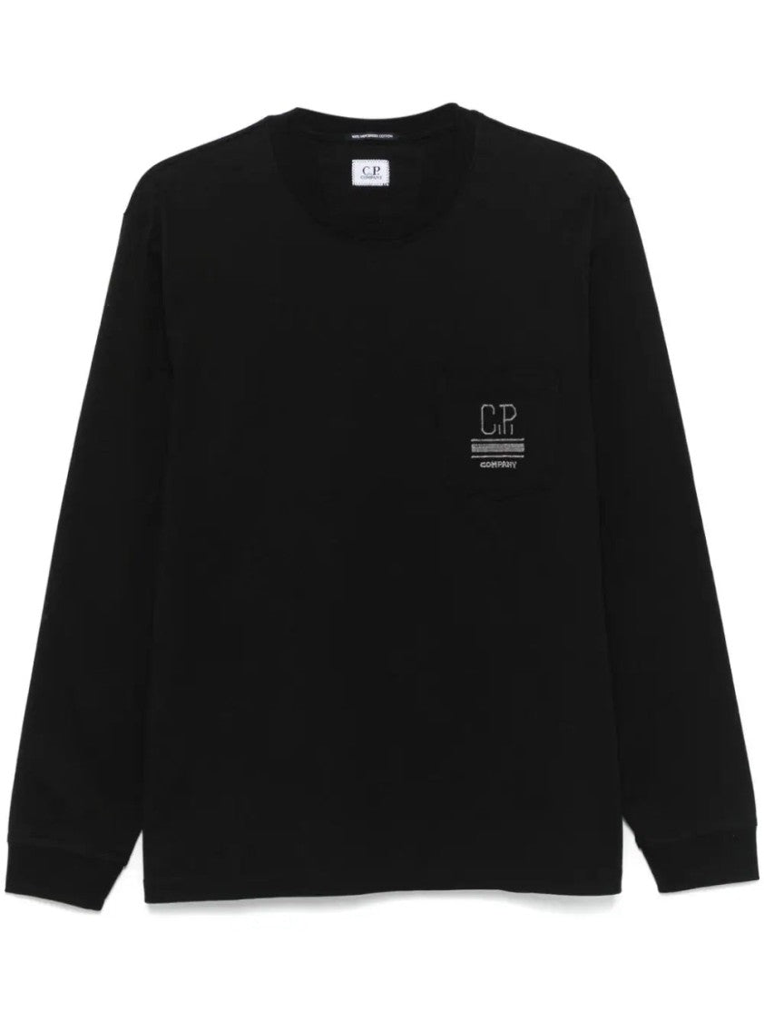 C.P. Company Logo-Embroidered T-Shirt