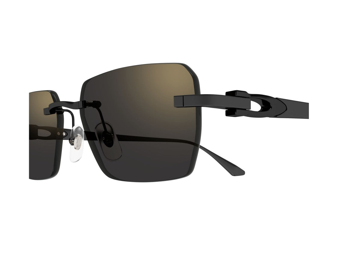 Cartier Ct0660s Rimless Titanium Square Sunglasses