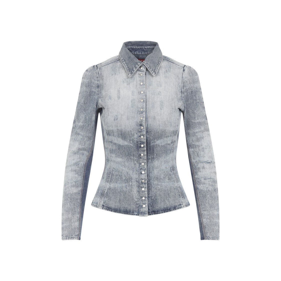 Diesel De-Masly Blue Cotton Shirt