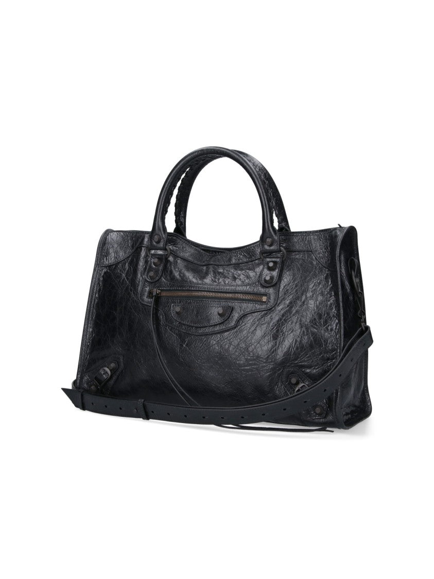 Balenciaga Structured Black Bag With Minimalist Design