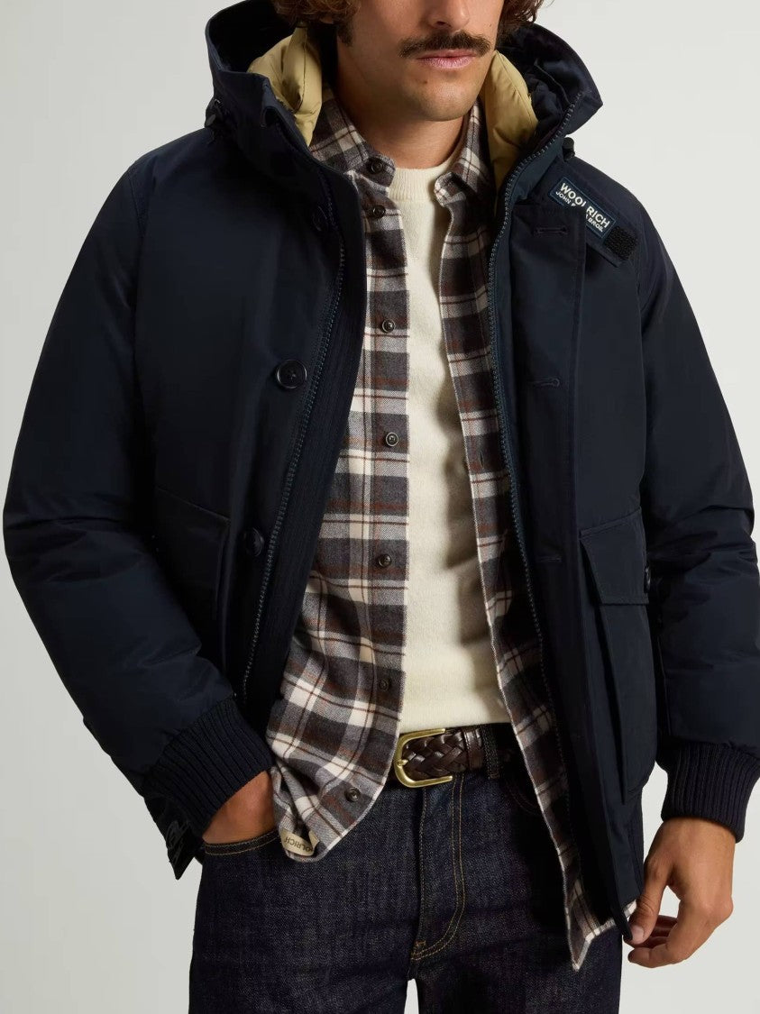 Woolrich Polar Detachable Fur Down Bomber Jacket