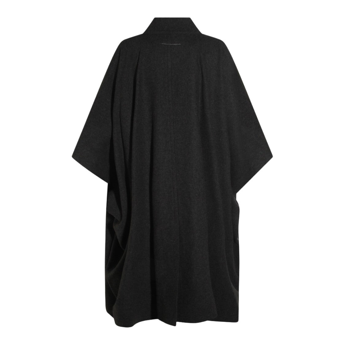 Mm6 By Maison Margiela Flowing Grey Jacket With Classic Collar