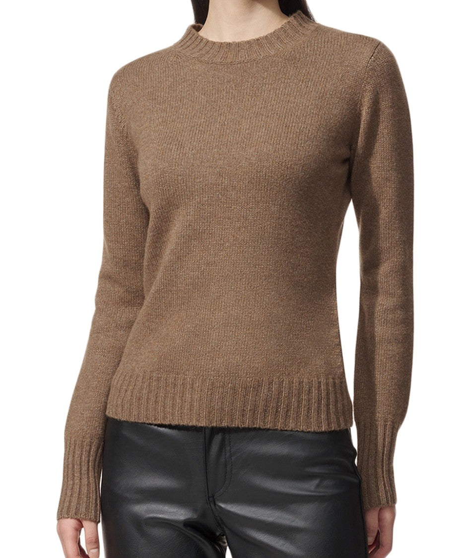 Max Mara Relaxed Cashmere Knit Sweater With Ribbed Trim
