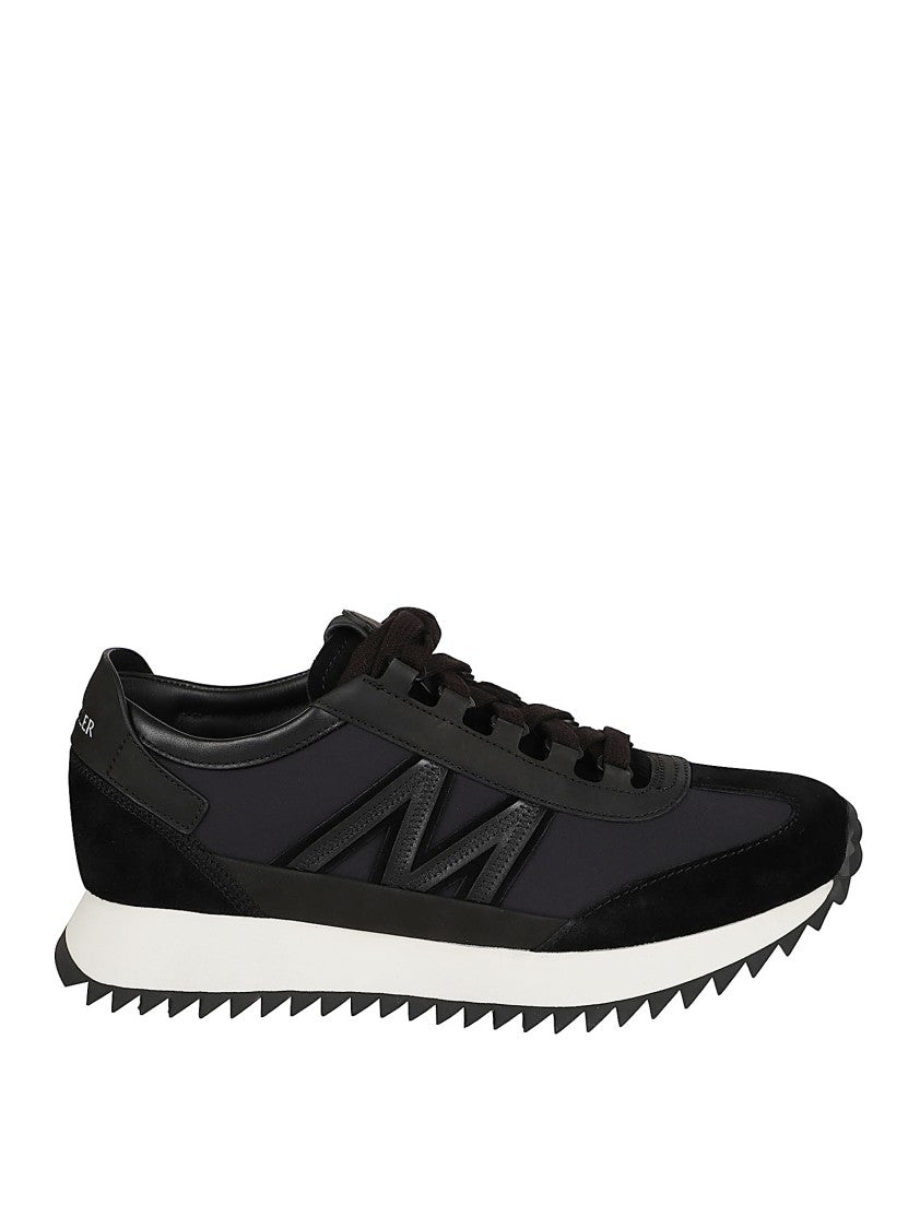 Moncler Nylon And Suede Leather Sneakers