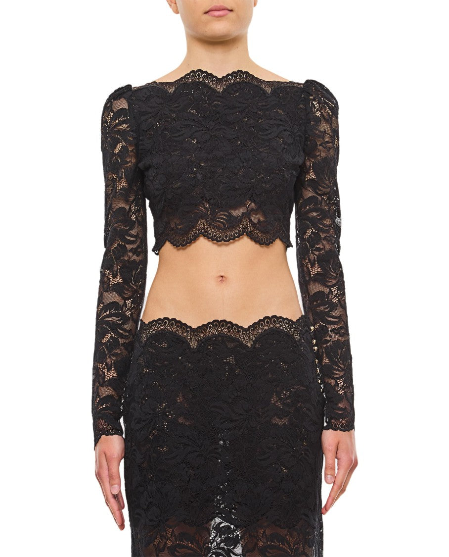 Rabanne Lace Long Sleeve Top