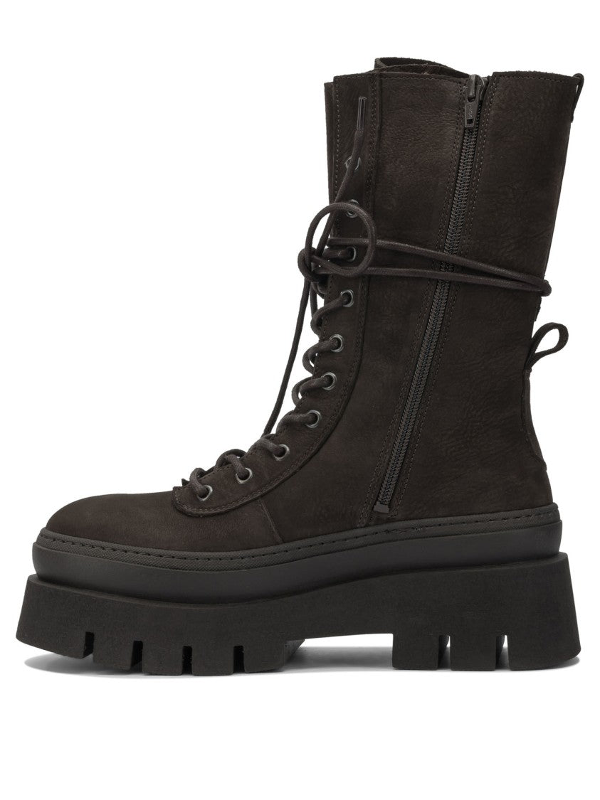 Copenhagen High-Top Lace-Up Ankle Boots