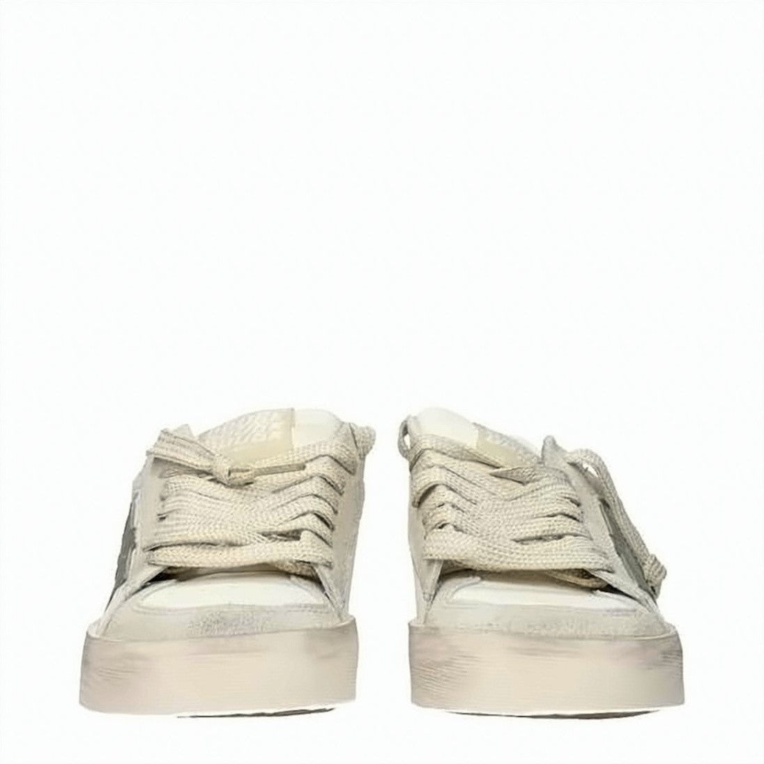 Golden Goose Distressed Leather And Suede Low-Top Sneakers