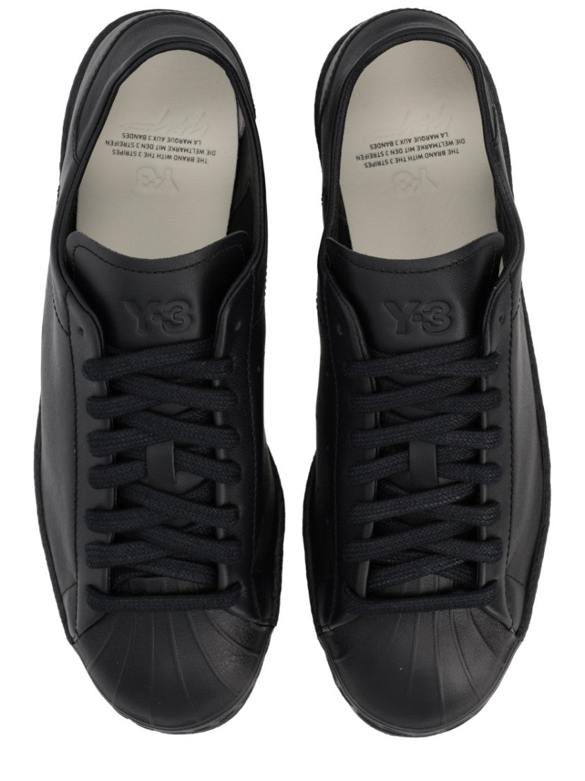 Y-3 Superstar Rounded Shell Toe Leather Sneakers