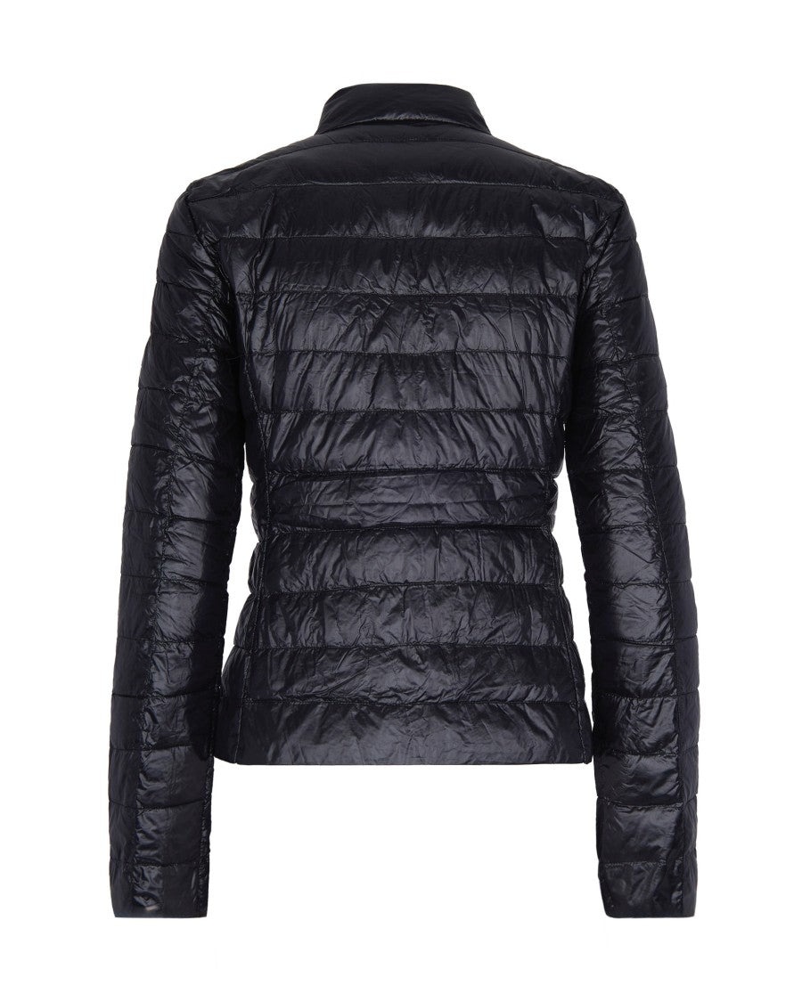 Patrizia Pepe Black Nylon Down Jacket
