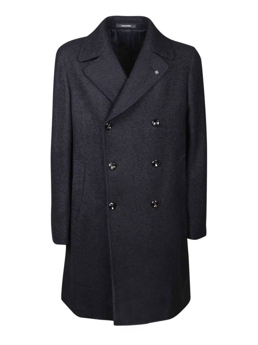 Tagliatore Black Double-Breasted Coats