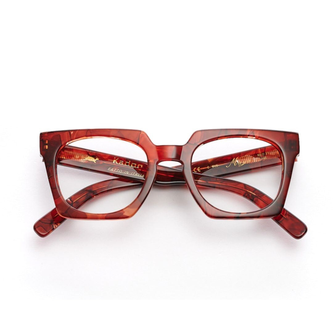 Kador Maya Oversized Tortoiseshell Square Frame Eyeglasses