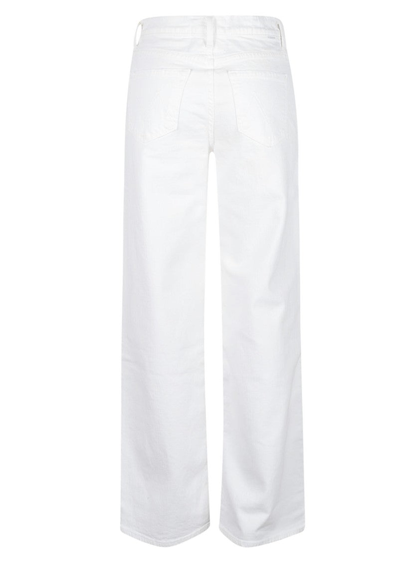 Mother Wide-Leg Cropped Pants With High Waist