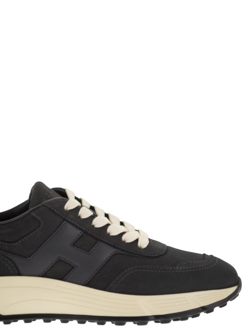 Hogan Fluid Shape Hyperlight Suede Trainers