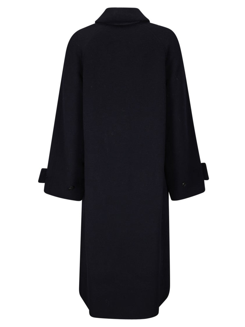 Samsoe Samsoe Single-Breasted Wool Blend Coat