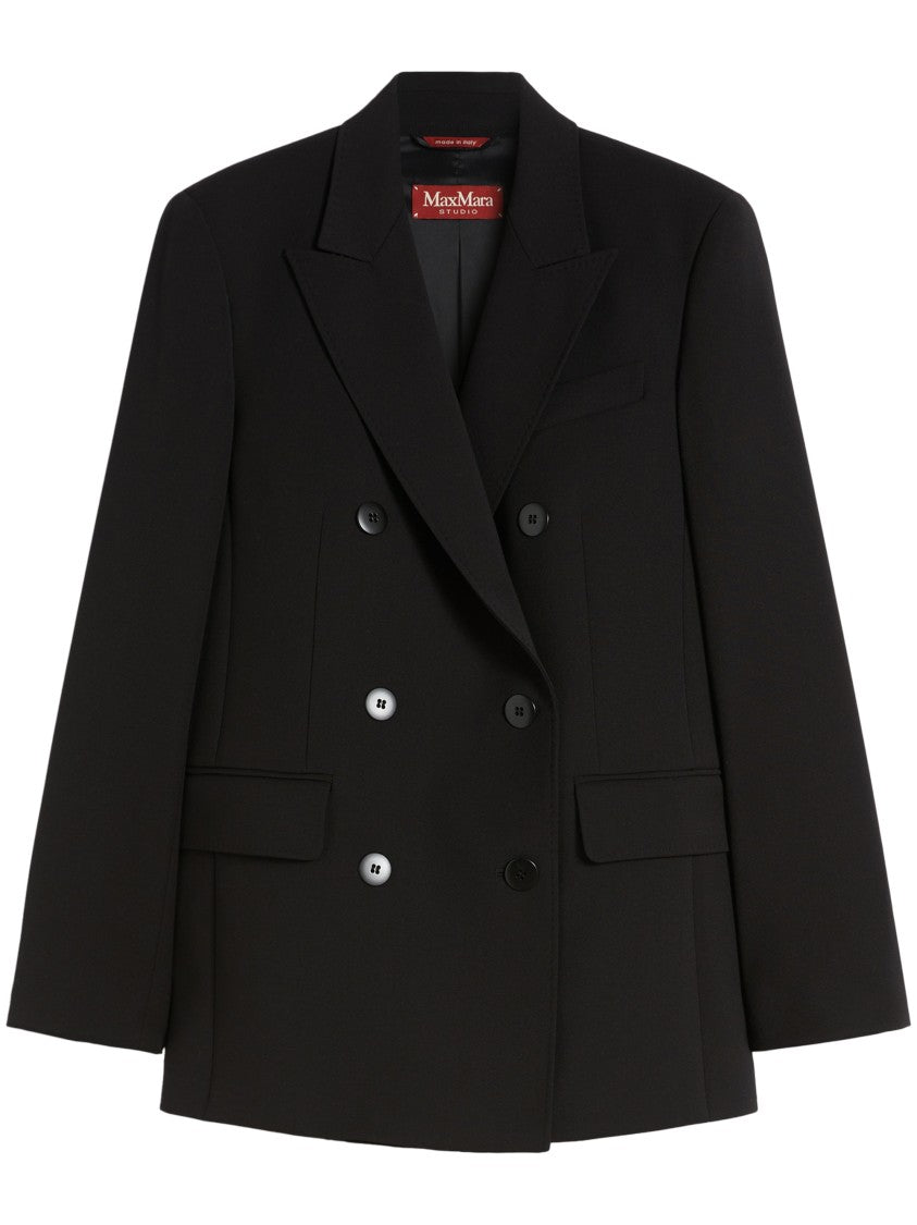 Max Mara Tailored Virgin Wool Jacket With Classic Silhouette