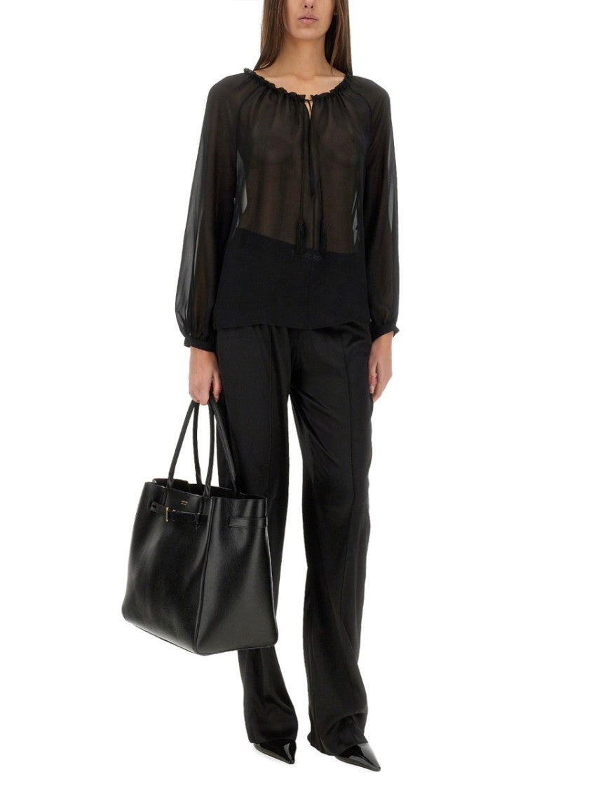 Tom Ford High-Waisted Silk Blend Pants