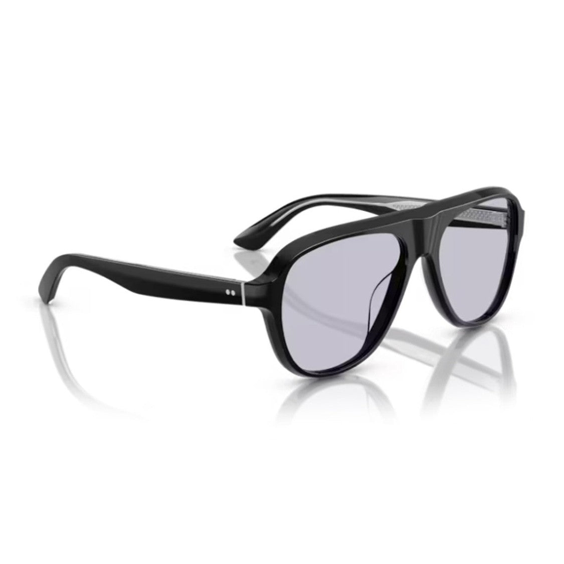 Oliver Peoples Black Paul Newman Acetate Oversized Aviator Sunglasses