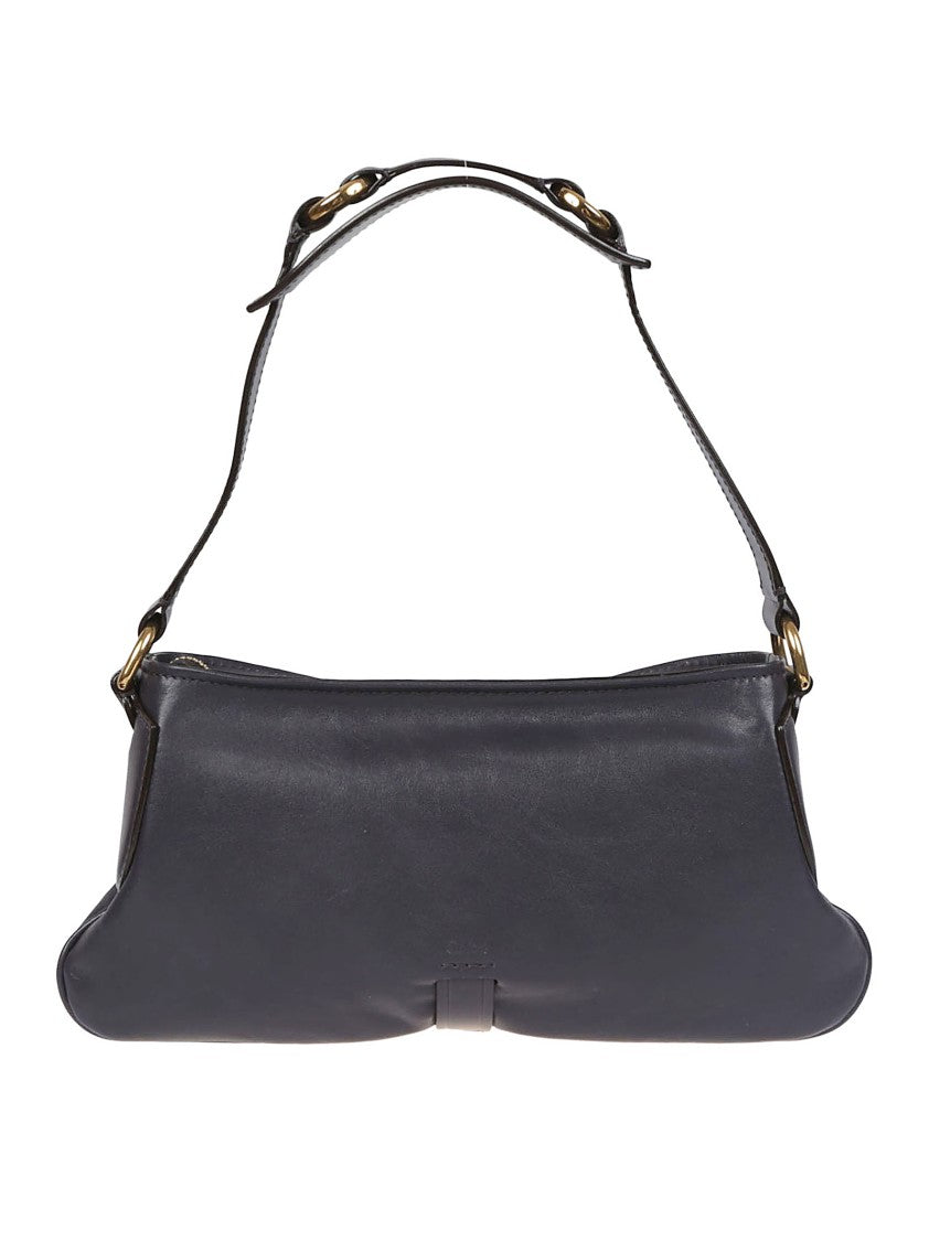 Chloé Structured Shoulder Bag In Natural Calf Leather
