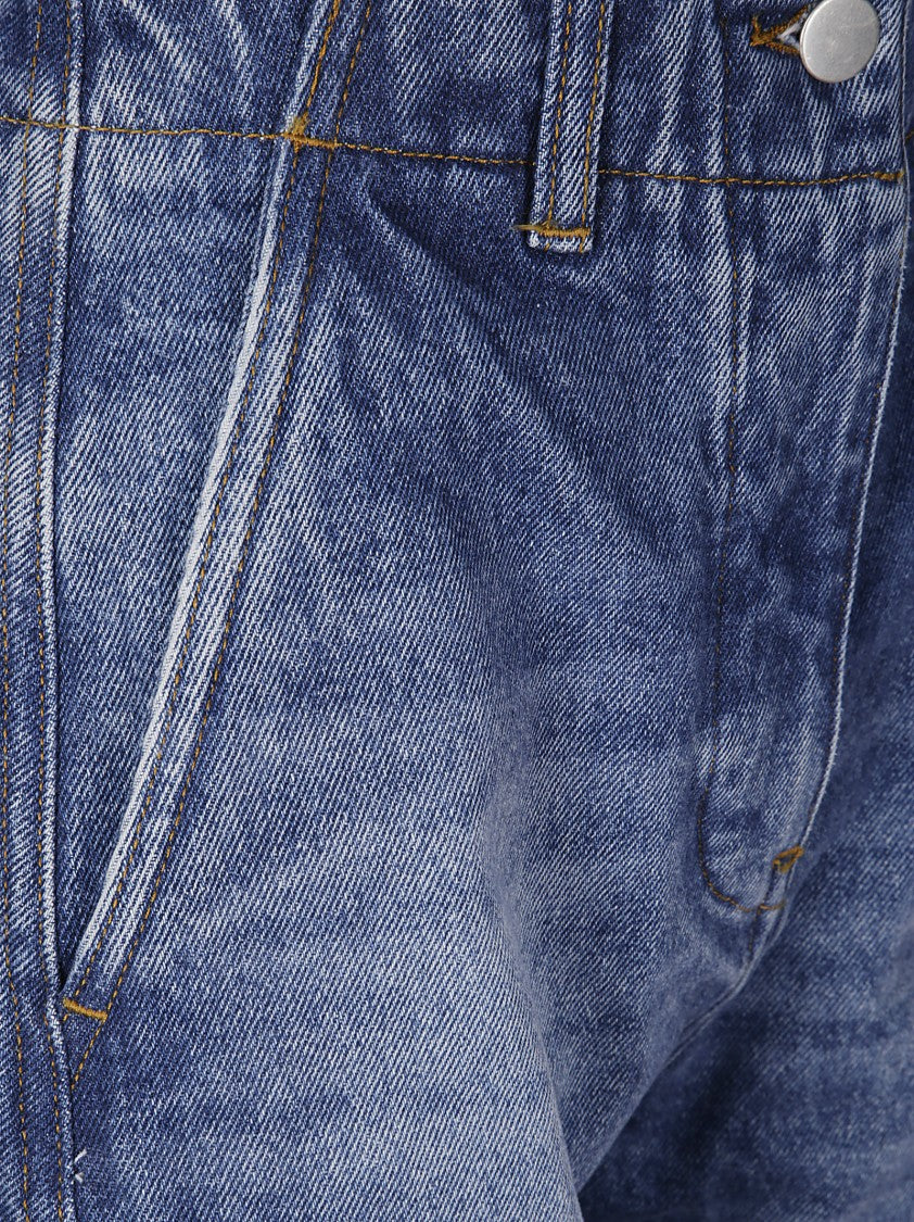 Studio Nicholson Jeans Vita Alta Quattro Tasche, Baggy Fit.