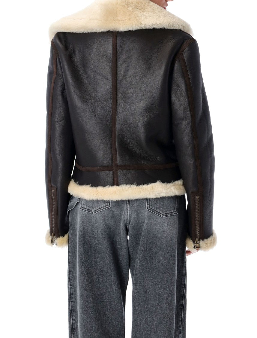 J. W. Anderson Leather Aviator Jacket
