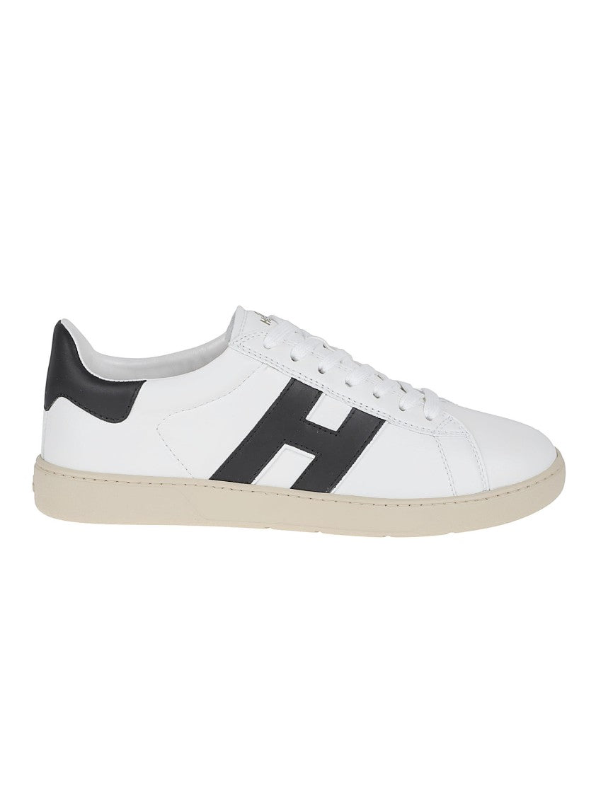 Hogan Low-Profile Nappa Sneakers With Monogram Tread