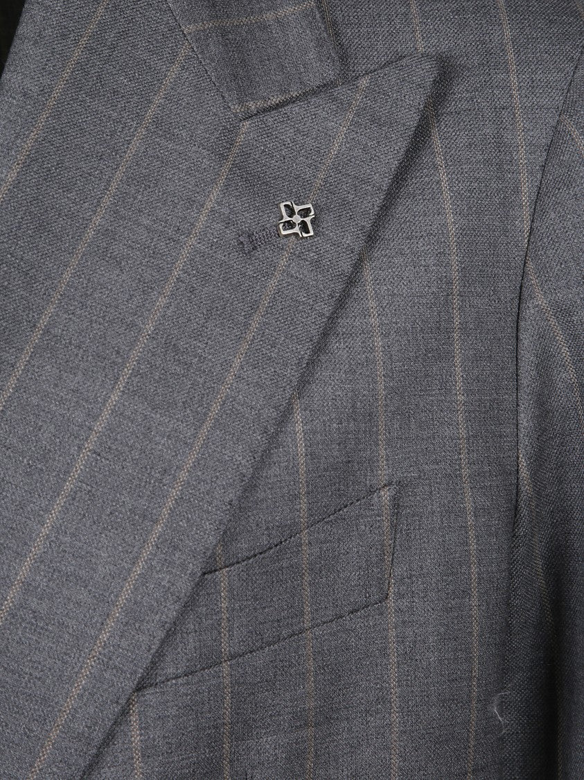 Tagliatore Montecarlo Pinstripe Double-Breasted Suits