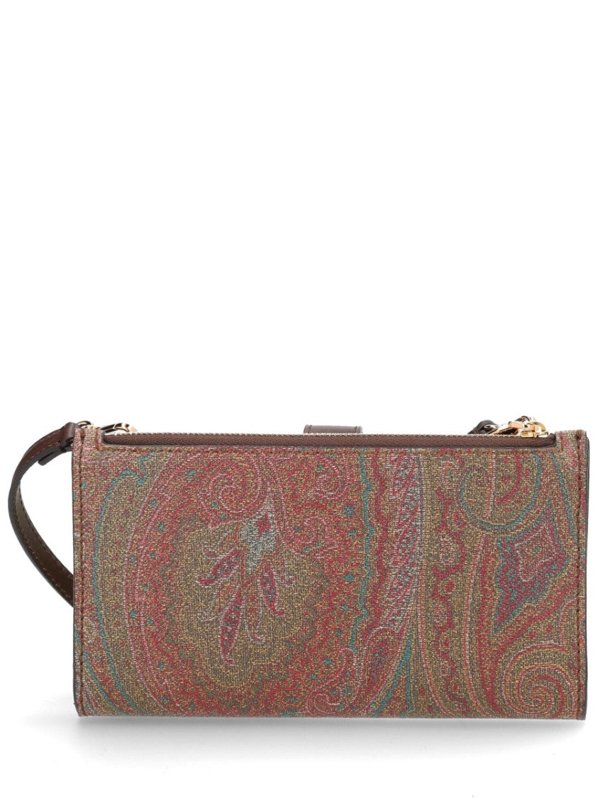 Etro Paisley Pattern Cotton-Blend Shoulder Wallet