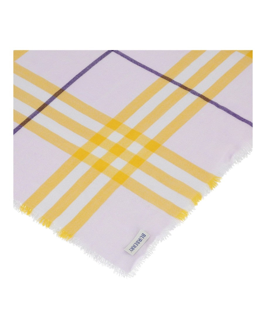 Burberry Checked Wool Scarf
