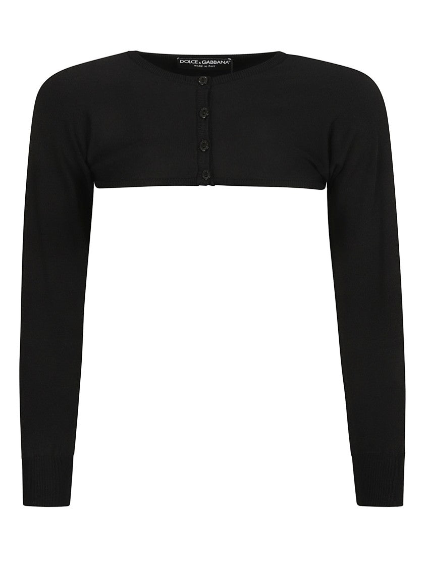 Dolce & Gabbana Cropped Black Top