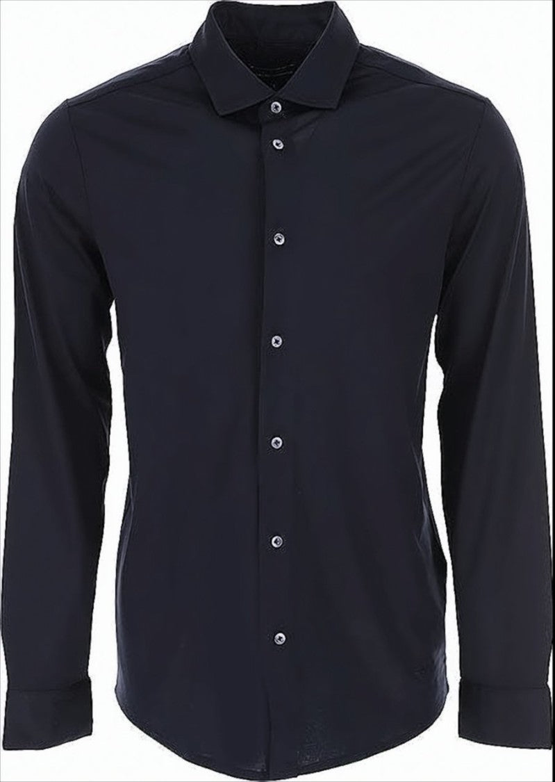 Emporio Armani Navy Blue Shirt