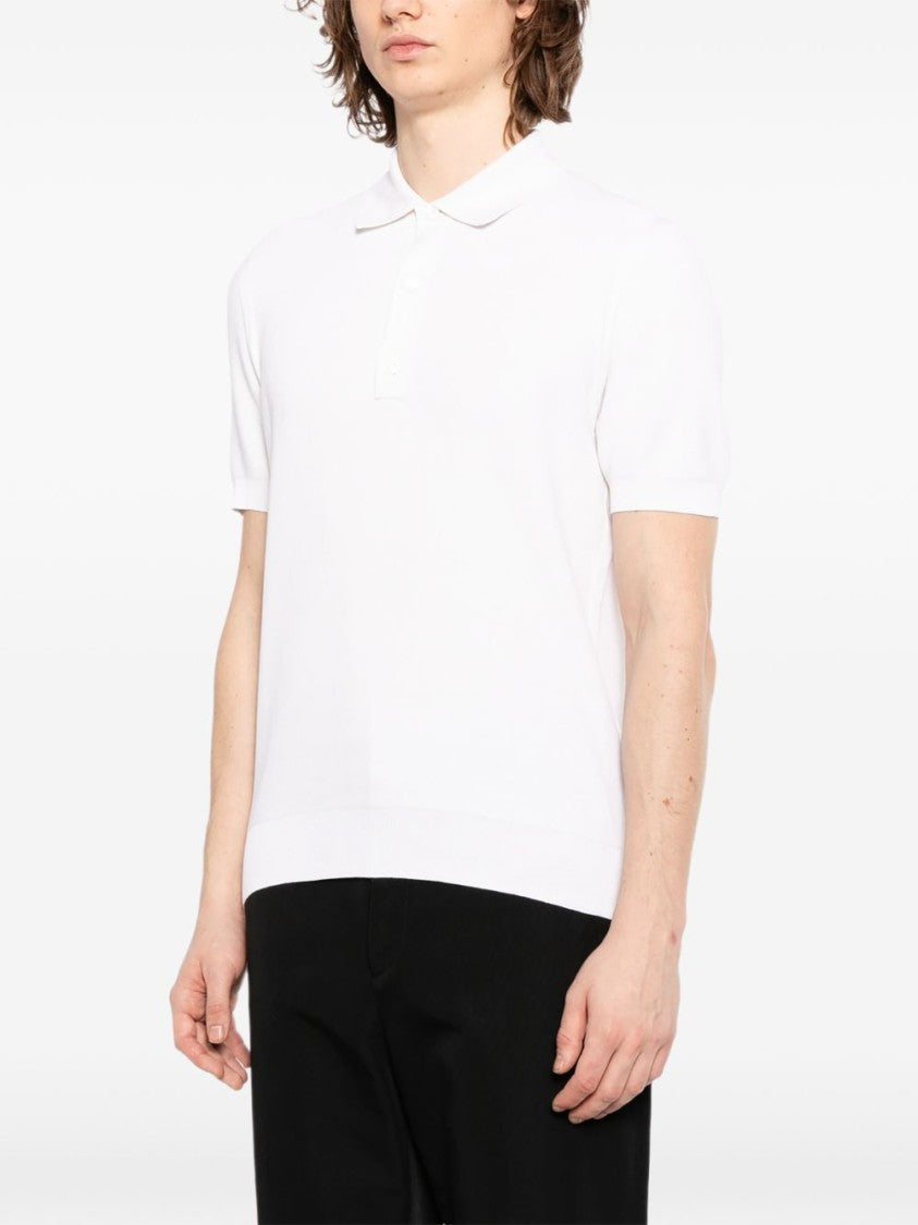 Tom Ford Off-White Button Placket Polo Shirt