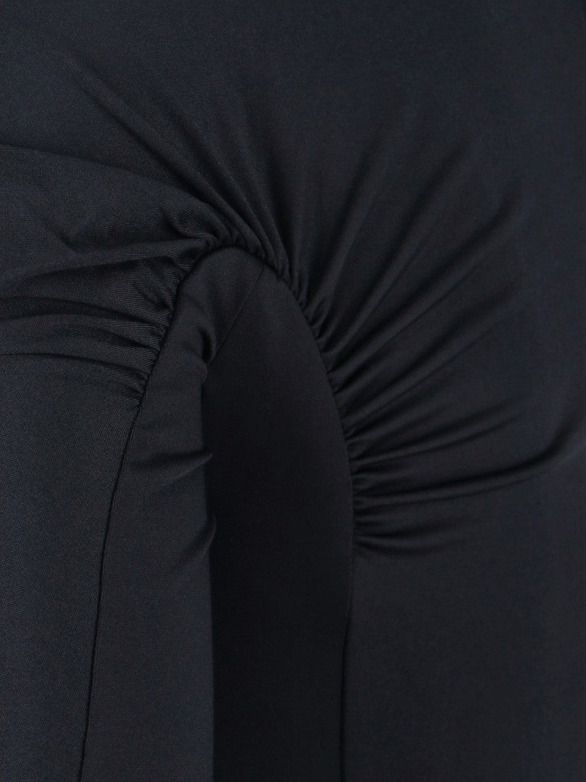 Victoria Beckham Asymmetrical Midi Dress