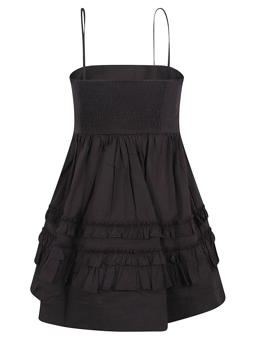 Ganni Mini Dress With Spaghetti Straps