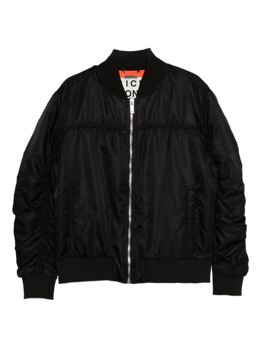 John Richmond Bomber Jacket With Ruched Detailing