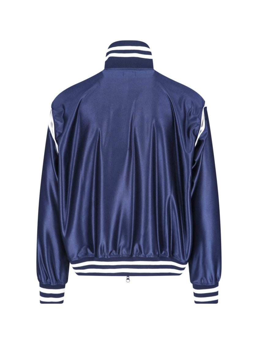 Needles Navy High Collar Butterfly Track Jacket