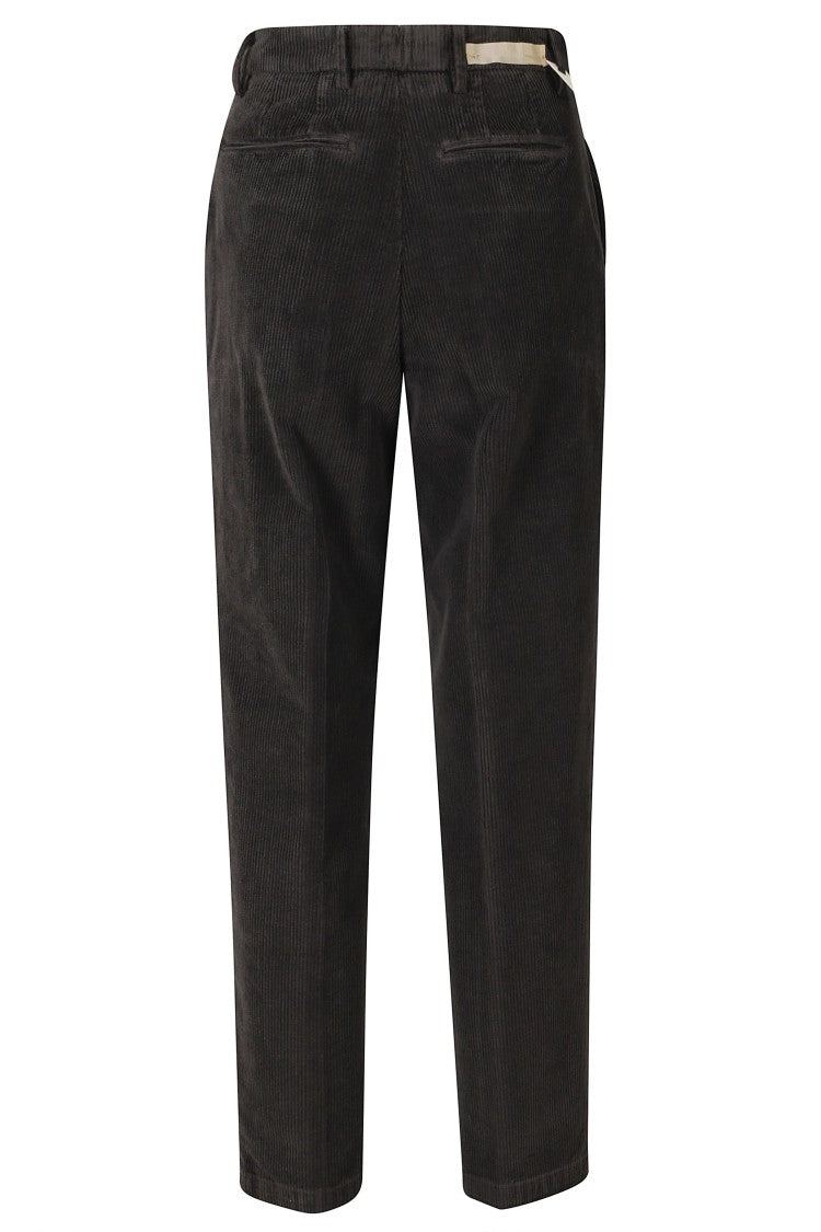 Briglia Dark Brown Straight-Leg Corduroy Pants