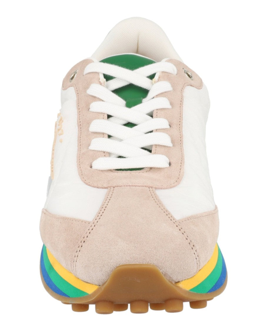 Ferragamo Iggy Mixed Media Sneakers