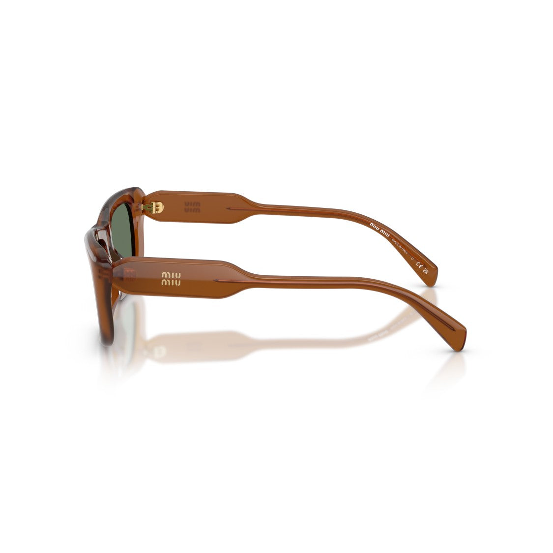 Miu Miu 0Mu B12s Thick Acetate Rectangular Sunglasses