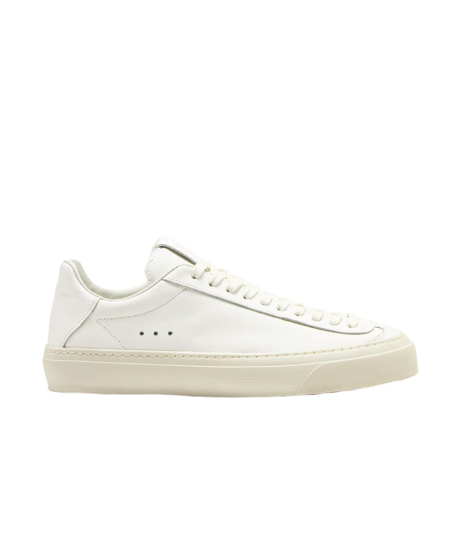 Aqua Alta Venice Leather Sneakers With Textured Rubber Sole